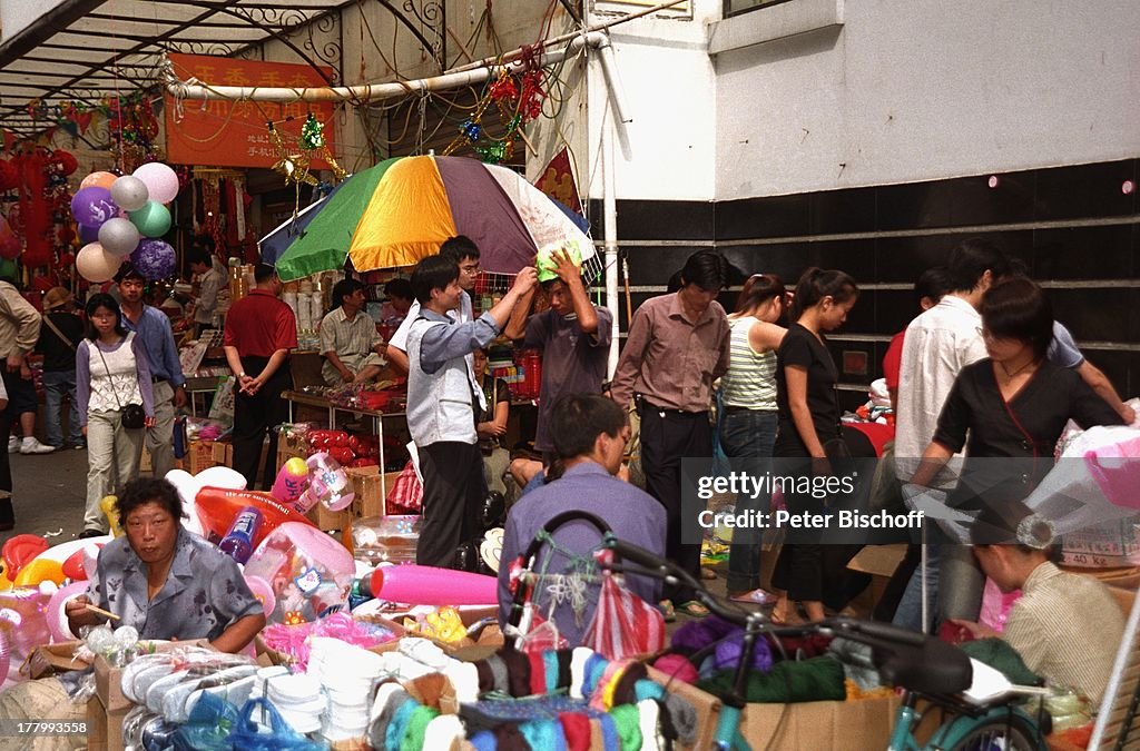 Wochenmarkt, Shanghai, China, Asien, Reise, Rundreise, Verkauf-S