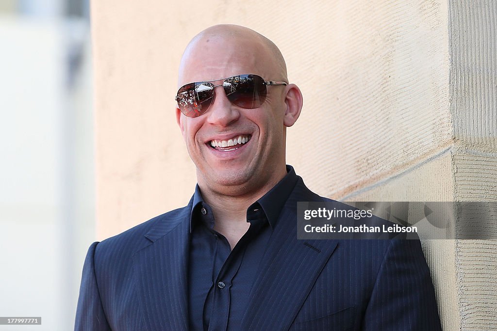 Vin Diesel Honored With Star On The Hollywood Walk Of Fame