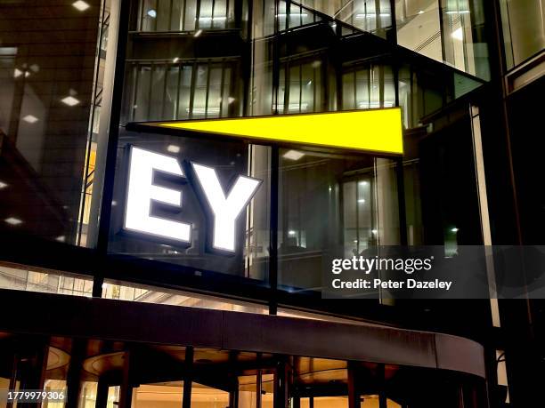 Bridge ,ENGLAND Ernst and Young Exterior Signage England.