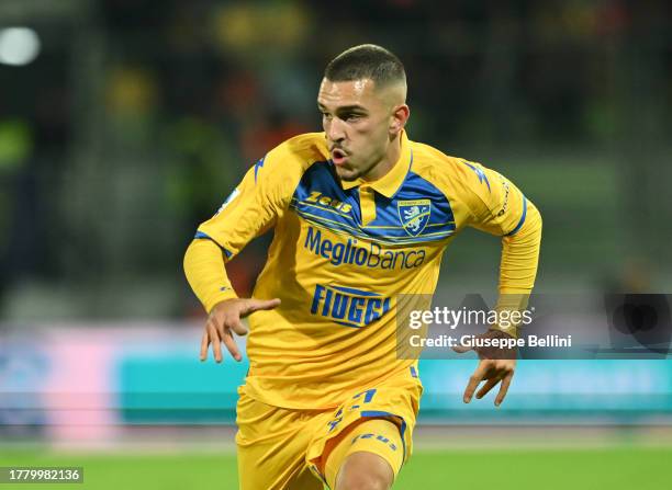 Arijon Ibrahimovic of Frosinone Calcio looks onduring the Serie A TIM match between Frosinone Calcio and Empoli FC at Stadio Benito Stirpe on...