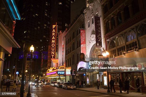 boston night - boston financial district stock pictures, royalty-free photos & images