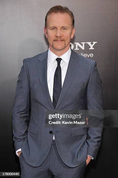 Director Morgan Spurlock attends the New York premiere of "One Direction: This Is Us" at the Ziegfeld Theater on August 26, 2013 in New York City.
