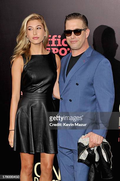 Hailey Rhode Baldwin and Stephen Baldwin attend the New York premiere of "One Direction: This Is Us" at the Ziegfeld Theater on August 26, 2013 in...