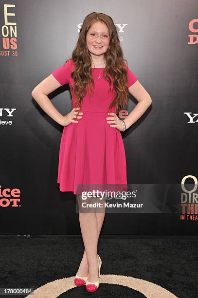 Actress Emma Kenney attends the New York premiere of "One Direction: This Is Us" at the Ziegfeld Theater on August 26, 2013 in New York City.