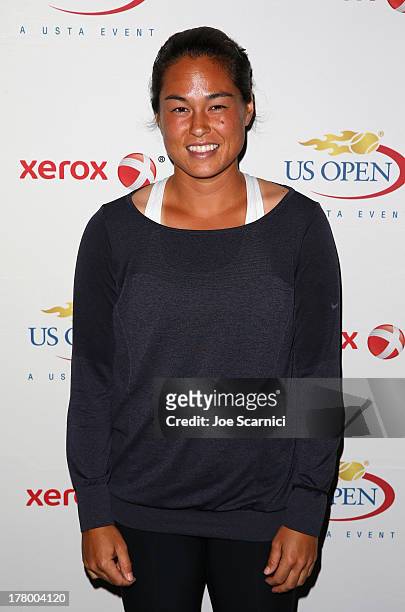 Jamie Hampton of the United States smiles for a photo on Day One of the 2013 US Open at the 2013 US Open at the USTA Billie Jean King National Tennis...
