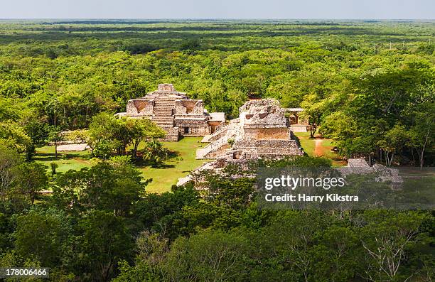 ek balam ruins, yucatan, mexico - yucatan stock-fotos und bilder