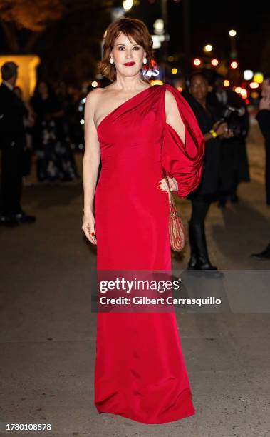 Actress Molly Ringwald is seen arriving to the 2023 CFDA Fashion Awards at American Museum of Natural History on November 06, 2023 in New York City.