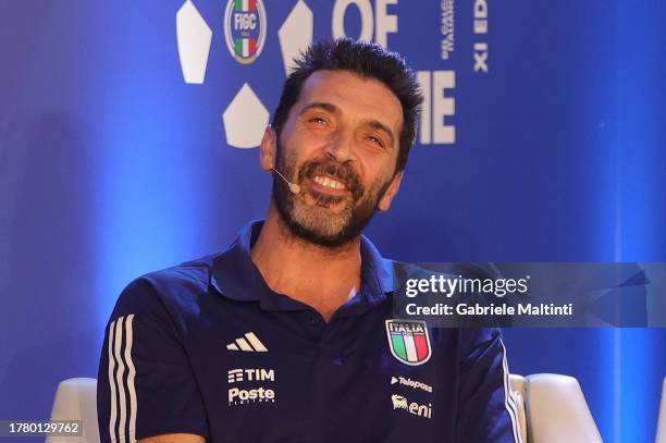Gianluigi Buffon Head of the Italian National Football Delegation during FIGC Hall of Fame at Centro Tecnico Federale di Coverciano on November 13,...