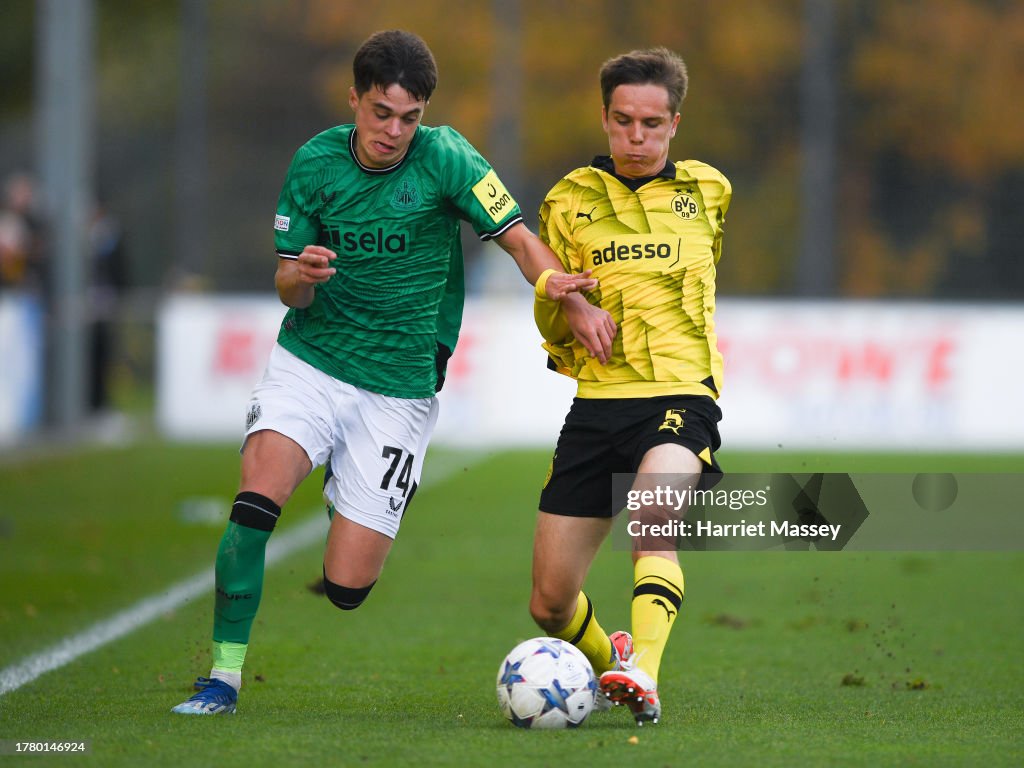 Borussia Dortmund v Newcastle United FC: Group F - UEFA Youth League 2023/24
