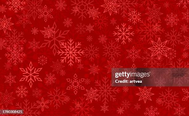 christmas snowflake background - heavy snow fall stock illustrations