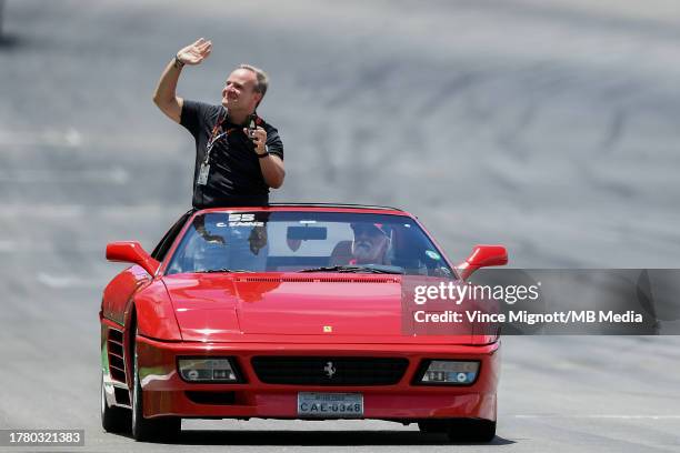 Rubens Barrichello during the F1 Grand Prix of Brazil at Autodromo Jose Carlos Pace on November 5, 2023 in Sao Paulo, Brazil.