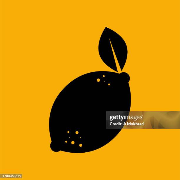 lemon icon. - lemon tree stock illustrations