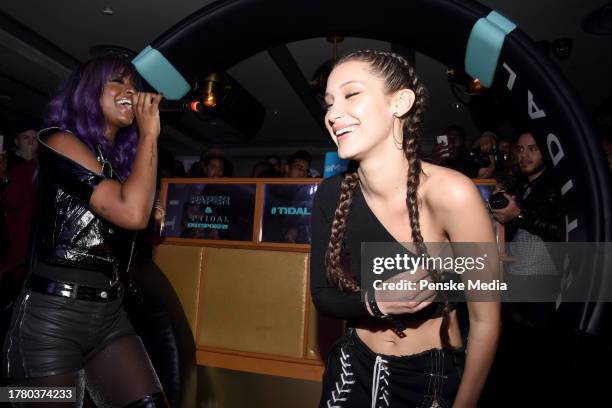 Justine Skye, Bella Hadid