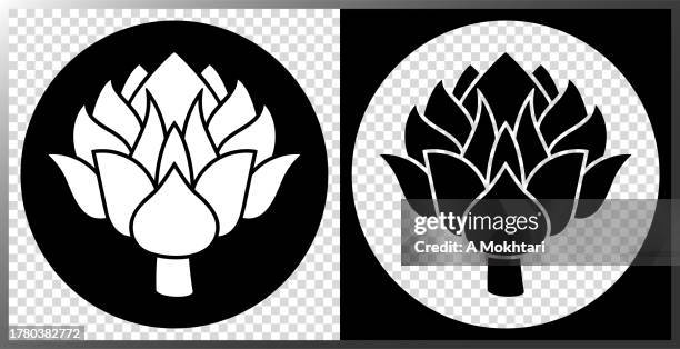 artichoke icon. - artichoke simple stock illustrations