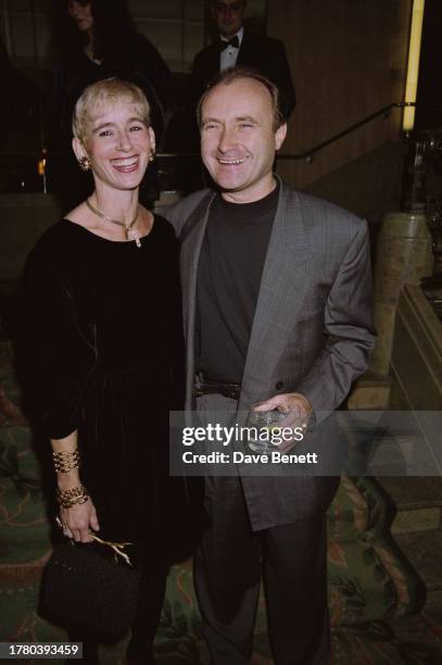 British singer and drummer Phil Collins and Jill Tavelman attend the American Society of Composers, Authors, and Publishers awards in London, 17th...