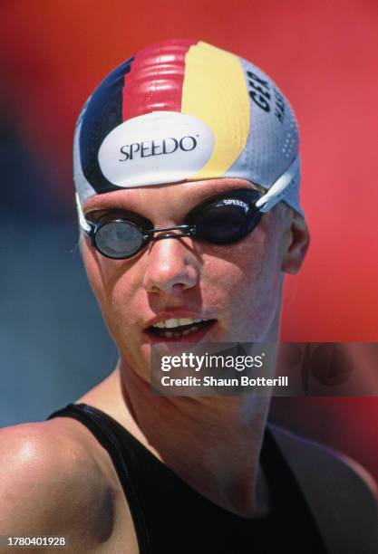 Portrait of Dagmar Hase of Germany during the Women's 800 metres Freestyle competition at the European Swimming Championships on 23rd August 1997 at...