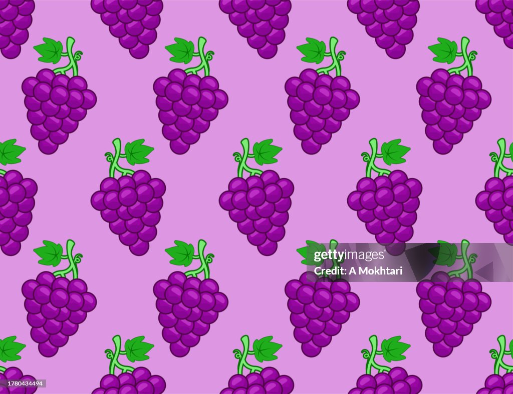 Grape Seamless Pattern Texture High-Res Vector Graphic - Getty Images