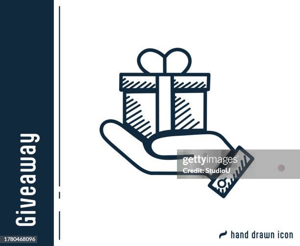 illustrations, cliparts, dessins animés et icônes de conception d’icône de ligne unique de concours - dessin bon pour cadeau