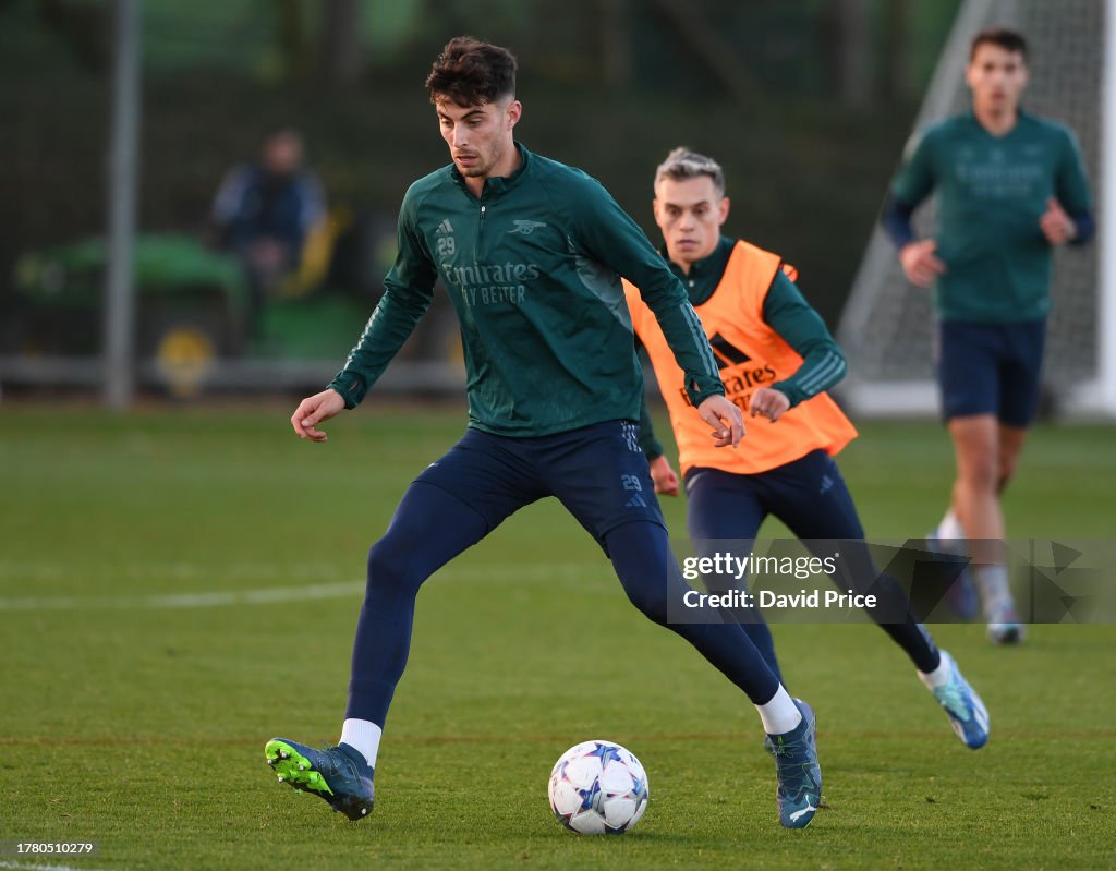 Arsenal FC Training Session - UEFA Champions League 2023/24