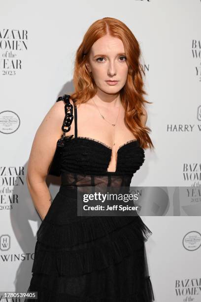 Patsy Stevenson arrives at the Harper's Bazaar Women Of The Year Awards 2023 at The Ballroom of Claridge’s on November 07, 2023 in London, England.