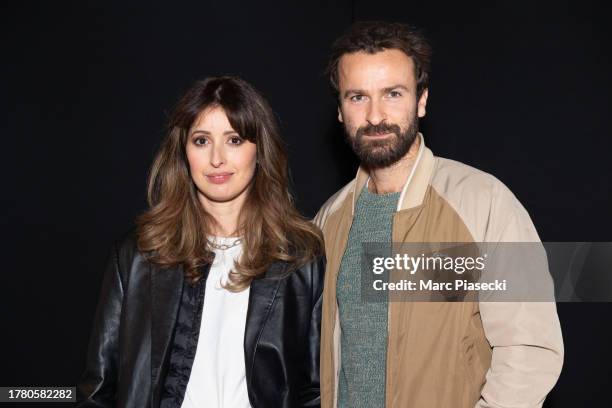 Baya Rehaz and Amaury de Crayencour attend the "Je Ne Suis Pas Un Heros" Premiere at Cinema UGC Cine Cite Bercy on November 07, 2023 in Paris, France.