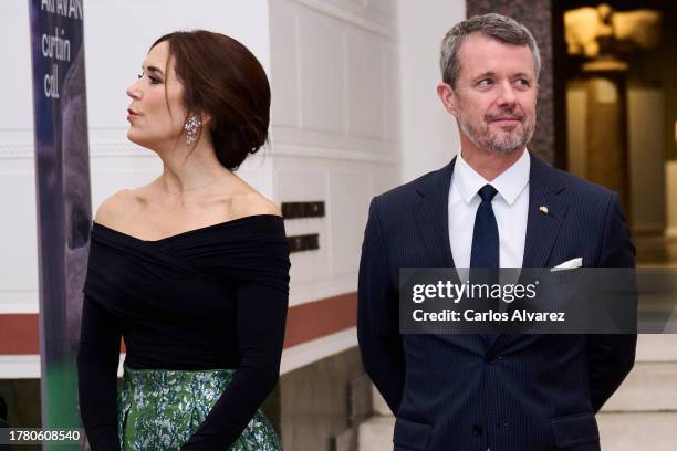 Crown Princess Mary of Denmark and Crown Prince Frederik of Denmark attend the Joaquín Sorolla exhibition - Light in Motion and a dinner at the...