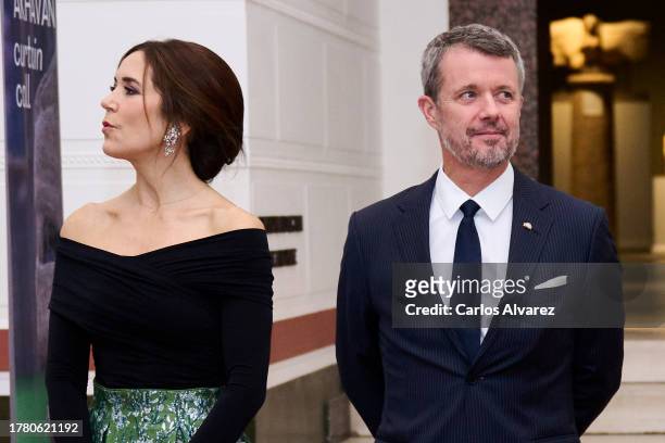 Crown Princess Mary of Denmark and Crown Prince Frederik of Denmark attend the Joaquín Sorolla exhibition - Light in Motion and a dinner at the...