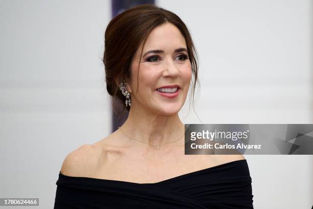 Crown Princess Mary of Denmark attends the Joaquín Sorolla exhibition - Light in Motion and a dinner at the Glyptoteket Museum on November 07, 2023...