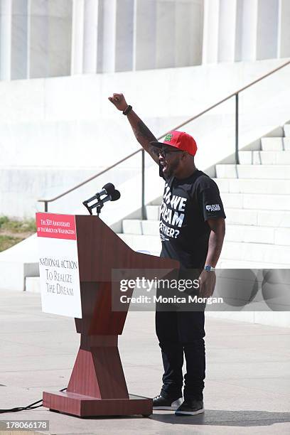 Phillip Agnew attends the 50th Anniversary Of Martin Luther King's March On Washington on August 24, 2013 in Washington, DC.