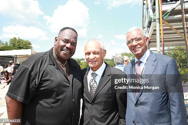 General Holiefield, C.T. Vivian and Rev. Otis Moss Jr. Attends the 50th Anniversary Of Martin Luther King's March On Washington on August 24, 2013 in...