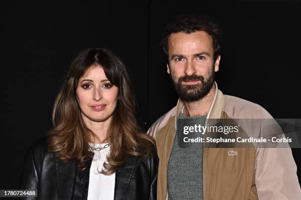 Baya Rehaz and Amaury de Crayencour attend the "Je Ne Suis Pas Un Heros" Premiere at Cinema UGC Cine Cite Bercy on November 07, 2023 in Paris, France.