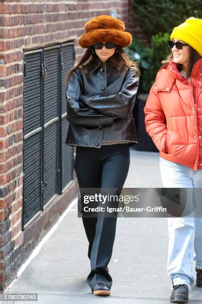 Emily Ratajkowski is seen on November 13, 2023 in New York City.