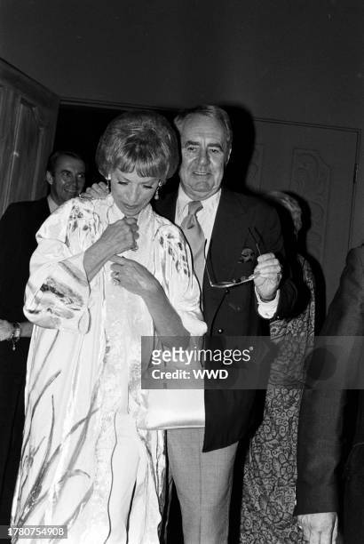 Henny Backus and Jim Backus attend a party at the Beverly Hills, California, residence of Harry and Diane Abramson on August 8, 1979.