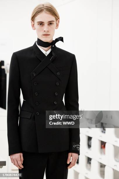 Look from Dior Homme, photographed January 16, 2018