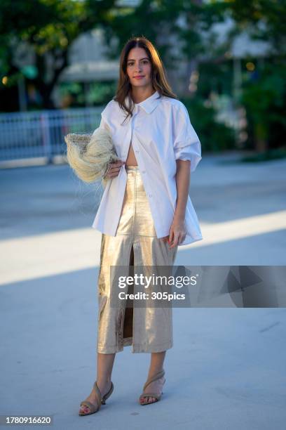 Taliana Vargas is seen on November 07, 2023 in Miami, Florida.