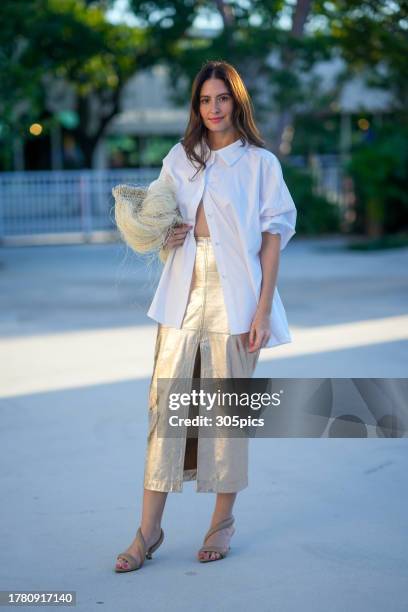Taliana Vargas is seen on November 07, 2023 in Miami, Florida.