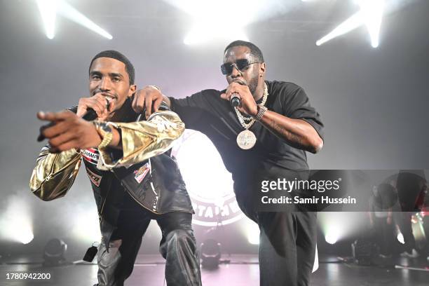 King Combs and Diddy perform at O2 Shepherd's Bush Empire in a special one night only event at O2 Shepherd's Bush Empire on November 07, 2023 in...