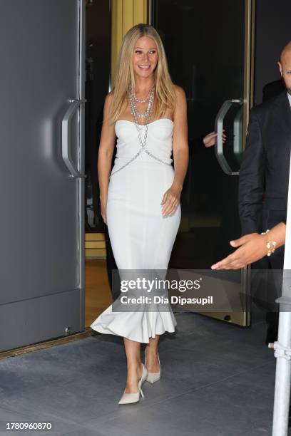 Gwyneth Paltrow attends as Swarovski celebrates SKIMS Collaboration and unveils it's NYC flagship store on November 07, 2023 in New York City.