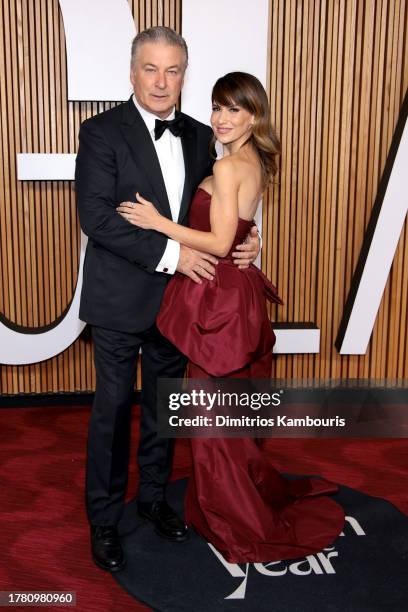 Alec Baldwin and Hilaria Baldwin attend Glamour Women of the Year 2023 at Jazz at Lincoln Center on November 07, 2023 in New York City.