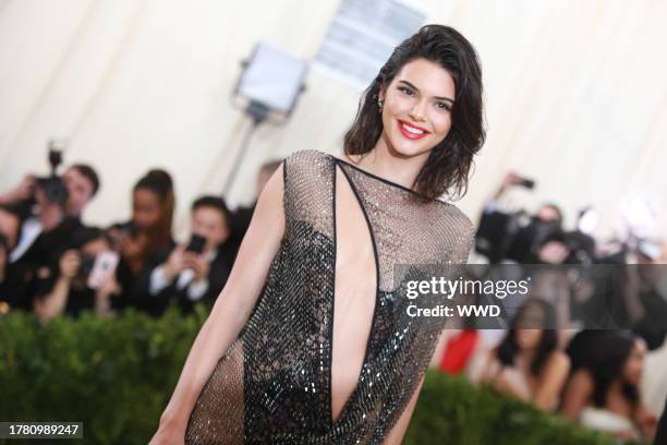 Kendall Jenner, Red carpet arrivals at the 2017 Met Gala: Rei Kawakubo/Comme des Garcons, May 1st, 2017.
