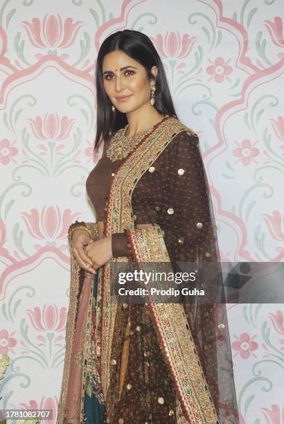Katrina Kaif attends the Ramesh Taurani & Varsha Taurani's Diwali celebration on November 07, 2023 in Mumbai, India