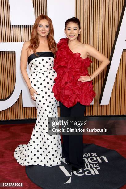 Samantha Barry and Yin Chang attend Glamour Women of the Year 2023 at Jazz at Lincoln Center on November 07, 2023 in New York City.