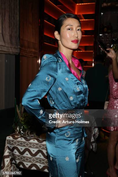 Jihae Kim attends Nina Garcia & Alice Naylor-Leyland Tablescape and Holiday Collection celebration at Casa Cruz on November 07, 2023 in New York City.