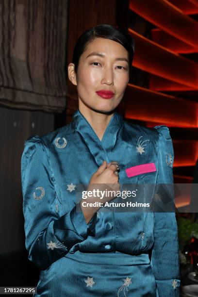 Jihae Kim attends Nina Garcia & Alice Naylor-Leyland Tablescape and Holiday Collection celebration at Casa Cruz on November 07, 2023 in New York City.