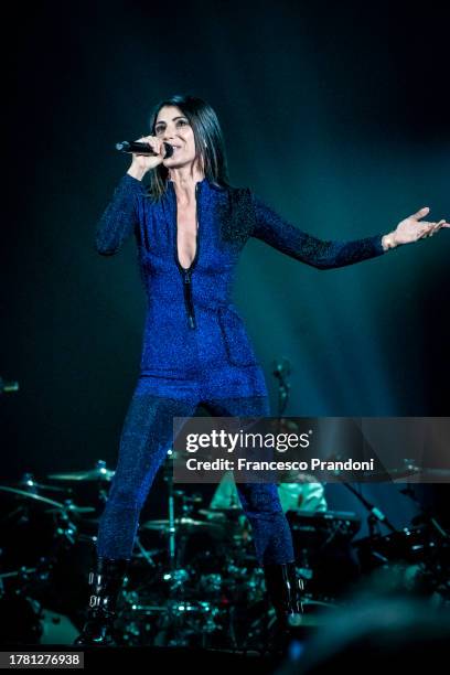 Giorgia performs at Mediolanum Forum of Assago on November 07, 2023 in Milan, Italy.