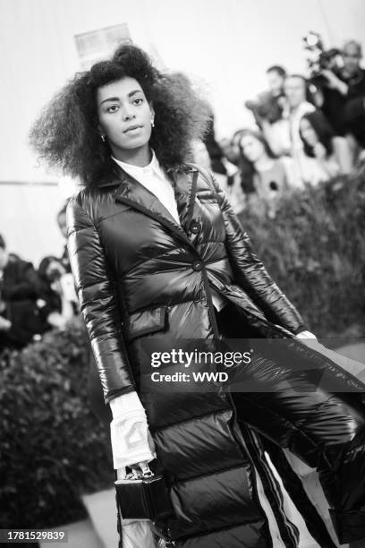 Solange, Red carpet arrivals at the 2017 Met Gala: Rei Kawakubo/Comme des Garcons, May 1st, 2017.