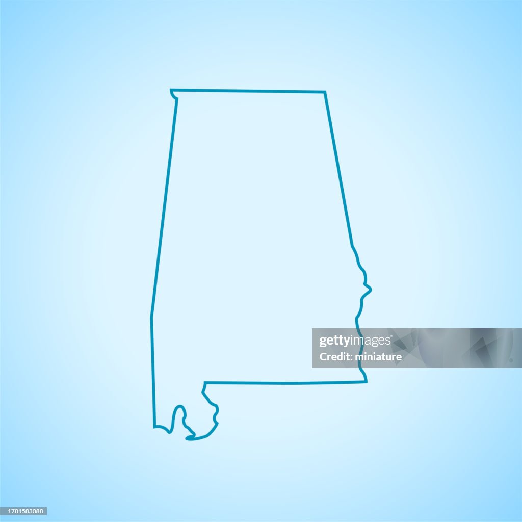 Al Map Vector Alabama Map High-Res Vector Graphic - Getty Images