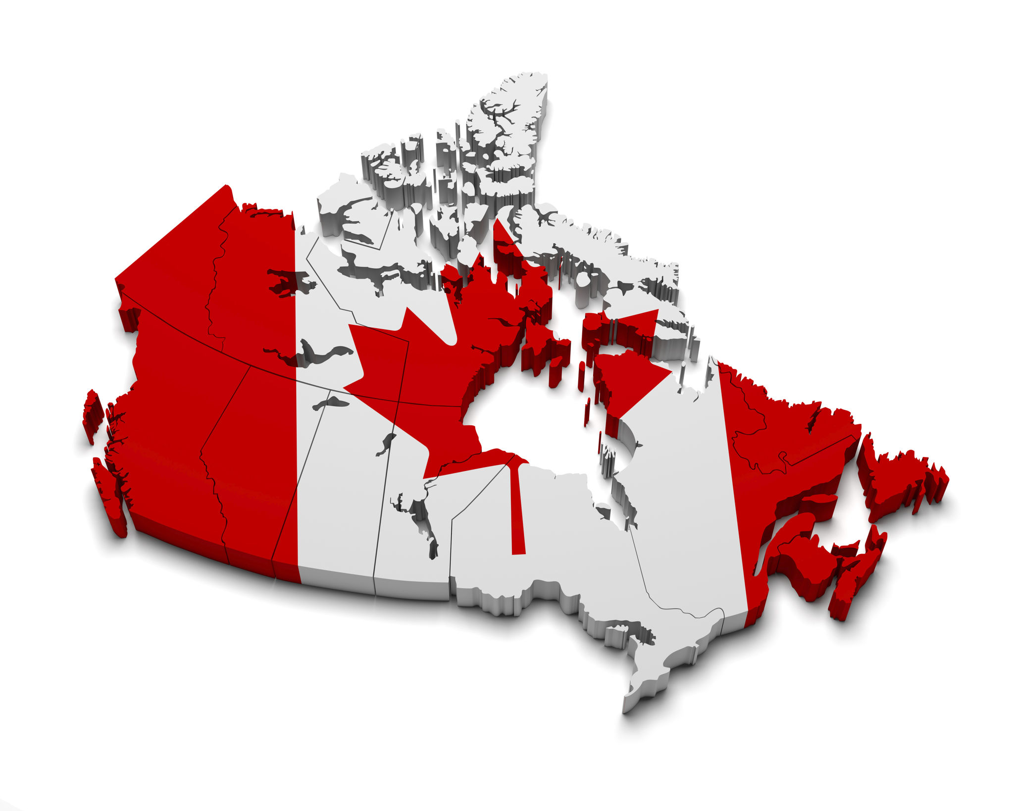canadian provinces map