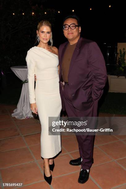 Georgia Sinclair and Daniel Nguyen attend the Launch Of Eighty Twenty: Shanina Shaik And Georgia Sinclair's Podcast at Private Residence on November...