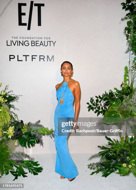 Nazanin Mandi attends the Launch Of Eighty Twenty: Shanina Shaik And Georgia Sinclair's Podcast at Private Residence on November 07, 2023 in Beverly...